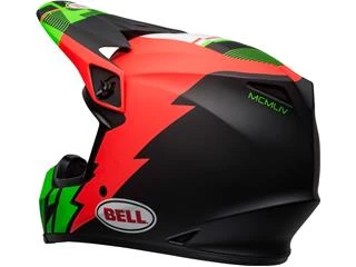 Casque BELL MX-9 Mips Strike Matte Infrared/Green/Black 9 Casque BELL MX-9 Mips Strike Matte Infrared/Green/Black – Image 8