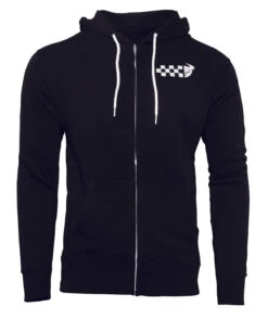 Sweat Zip THOR Fleece Checkers Noir