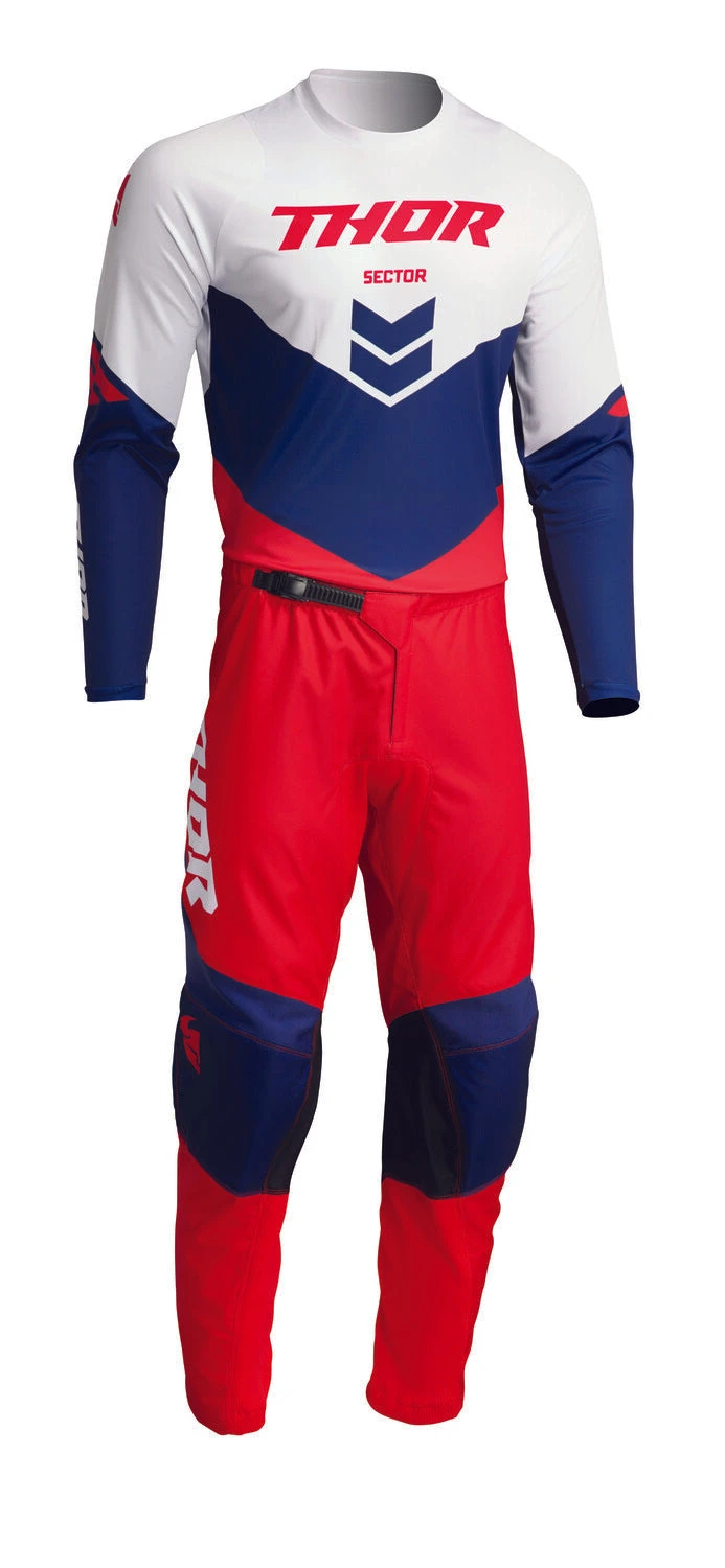 Maillot THOR Sector Chev Rouge/navy 2022 5 Maillot THOR Sector Chev Rouge/navy 2022 – Image 3