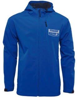 Veste Softshell THOR Star Racing Yamaha Bleu