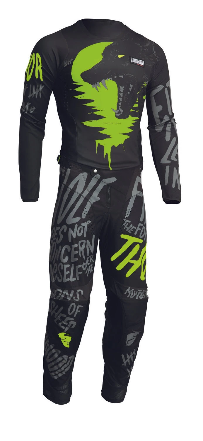 Maillot THOR Pulse Couting Sheep Charcoal/acid 2022 5 Maillot THOR Pulse Couting Sheep Charcoal/acid 2022 – Image 3