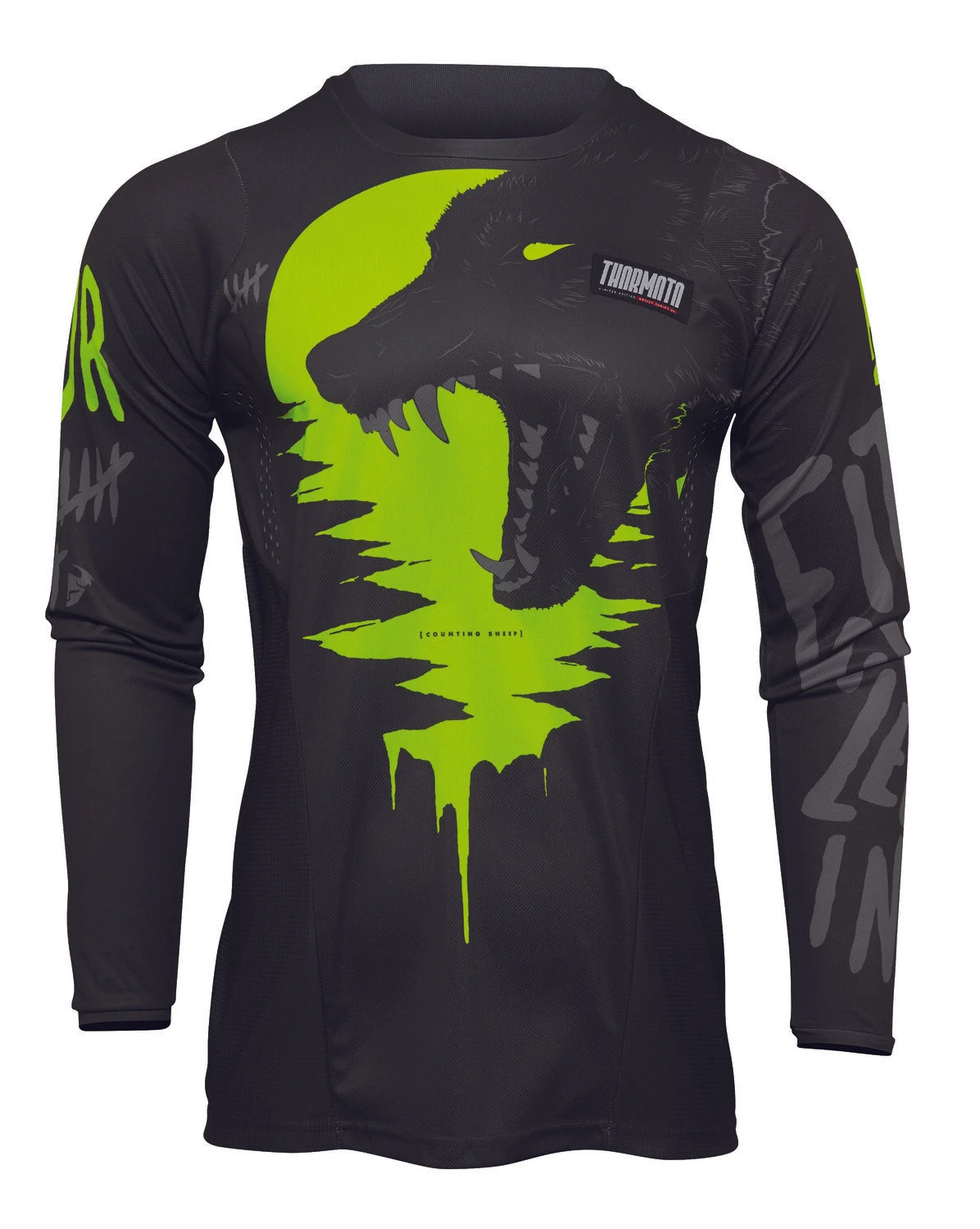 Maillot THOR Pulse Couting Sheep Charcoal/acid 2022 3 Maillot THOR Pulse Couting Sheep Charcoal/acid 2022