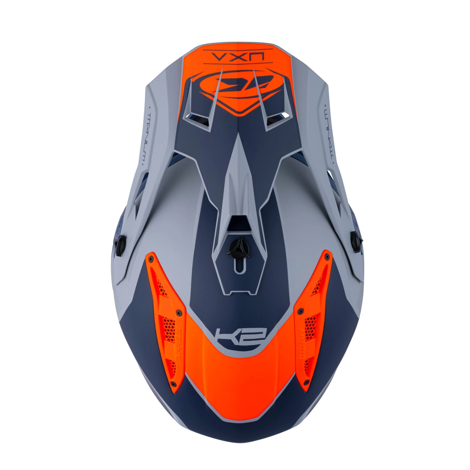 Casque Kenny Titanium Orange/navy Mat 2022 6 Casque Kenny Titanium Orange/navy Mat 2022 – Image 4