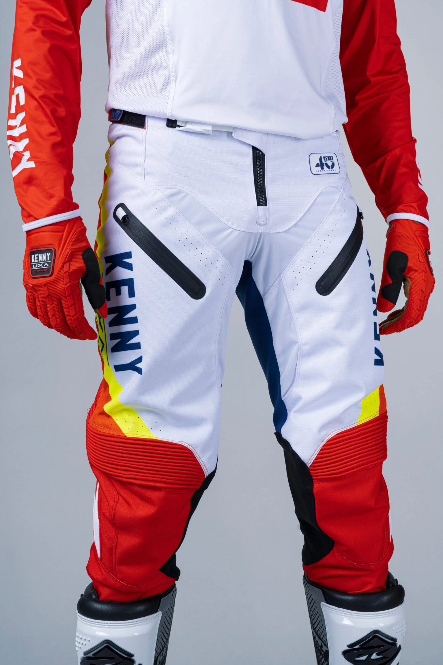 Maillot Kenny Titanium Rouge/blanc 5 Maillot Kenny Titanium Rouge/blanc – Image 3