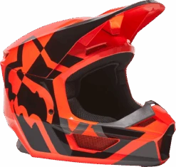 Casque FOX V1 Lux Orange Fluo 2022