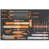 Plateau Thermoformé Souple BETA Série M M230 25 Marteaux, Burins, Chasse-goupilles Et Limes