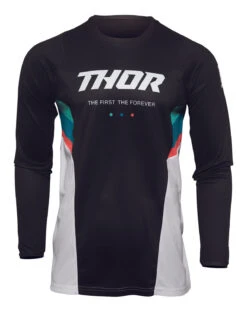 Maillot THOR Pulse React Blanc/noir 2022
