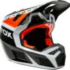Casque FOX V3 RS Dvide Noir/blanc/orange 2022 2 Casque FOX V3 RS Dvide Noir/blanc/orange 2022 -Outils De Moto 28800 135 1