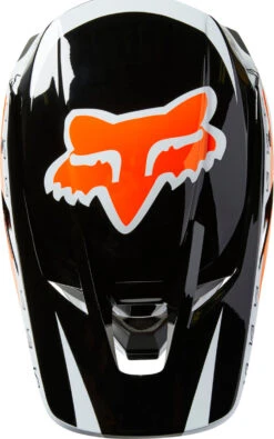Casque FOX V3 RS Dvide Noir/blanc/orange 2022 -Outils De Moto 28800 135 3