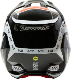 Casque FOX V3 RS Dvide Noir/blanc/orange 2022 -Outils De Moto 28800 135 4