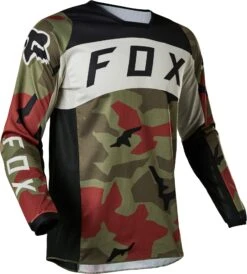Maillot FOX 180 Bnkr Camo Vert 2022
