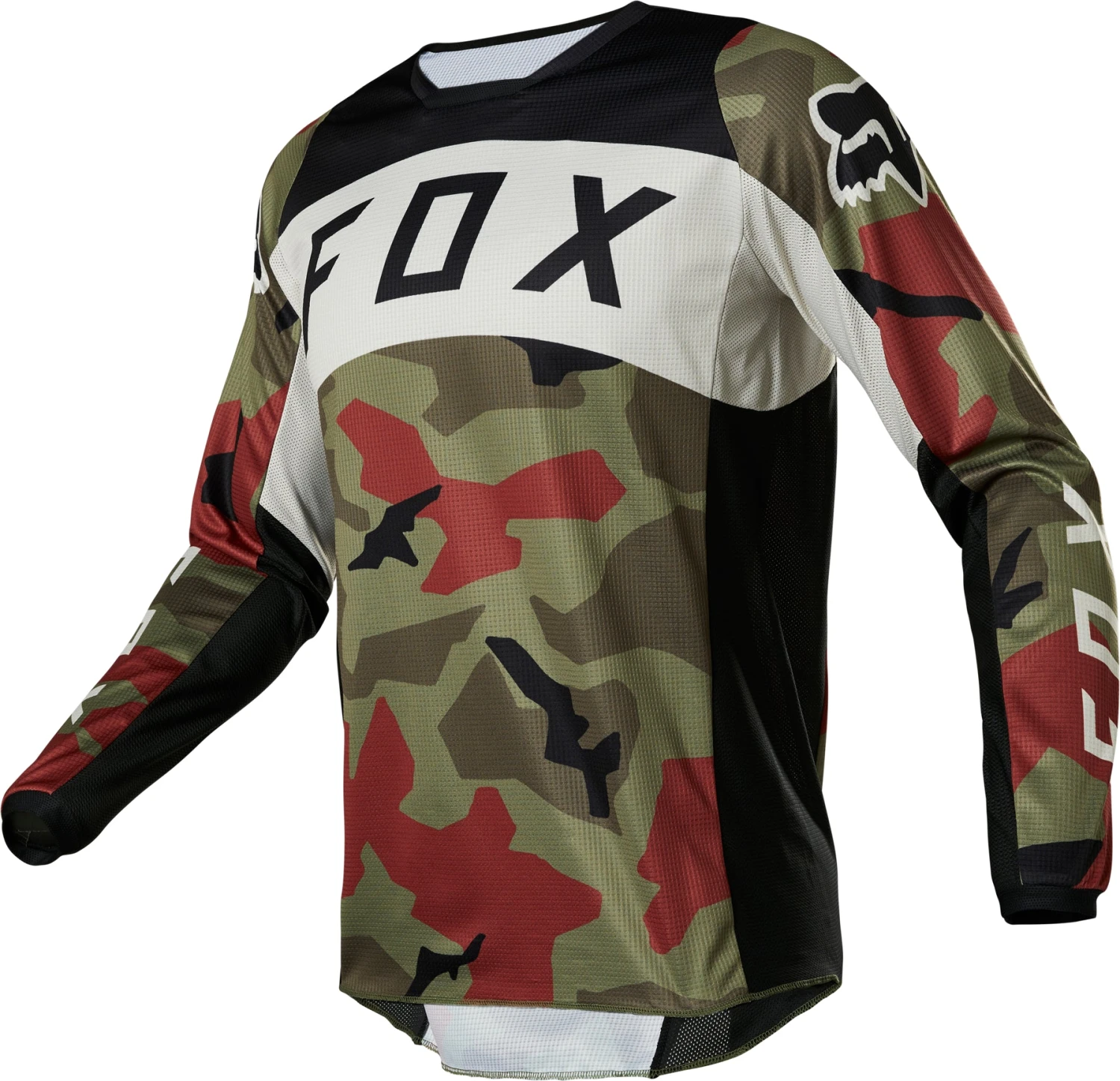 Maillot FOX 180 Bnkr Camo Vert 2022 4 Maillot FOX 180 Bnkr Camo Vert 2022 – Image 2