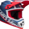 Casque BELL MX-9 Mips Offset Mat Metallic Bleu/blanc
