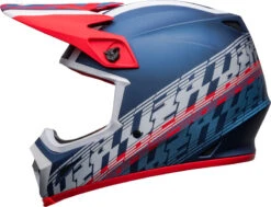 Casque BELL MX-9 Mips Offset Mat Metallic Bleu/blanc -Outils De Moto 8005122009 4 800Wx800H