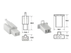 Jeu De Connectiques 2 Voies 110 ML BIHR Type Origine Ø0,5mm²/0,85mm² - 5 Jeux Complets