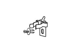 Crochet Ressort Pour Mobilier D'atelier BETA Ø9,5mm Alu Avec Vis