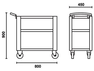 Chariot D’atelier Métallique BETA Gris 4 Chariot D’atelier Métallique BETA Gris – Image 2