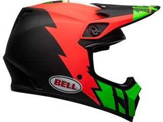 Casque BELL MX-9 Mips Strike Matte Infrared/Green/Black 3 Casque BELL MX-9 Mips Strike Matte Infrared/Green/Black – Image 2