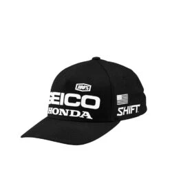 Casquette 100% Baseball Geico/Honda Noir