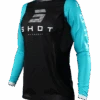 Maillot Shot Contact Shelly Turquoise -Outils De Moto jersey contactshellyteal 0